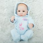 28cm Reborn Baby Doll Jumpsuit Kids Playing Bathing Toy