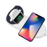 2-in-1 10W Wireless Fast Charger Qi Charging Pad for iPhone X / iWatch