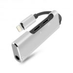 3 in 1 Lightning Adapter with 3.5mm Audio Headphone Jack for iPhone 7/8/X