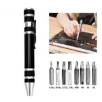8 in 1 Precision Magnetic Screwdriver Set Pen Style Mini Gadgets Repair Tool – Random Color