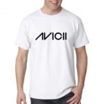 Avicii Short Sleeves Crewneck Cotton T-shirt for Men