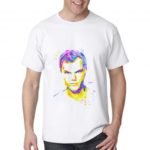 Colorful Avicii Portrait Men’s Short Sleeves Crewneck Cotton T-shirt