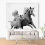 Horse Wall Hanging Tapestry Modern Home Decor Wall Blanket Wall Rug
