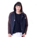 Men Casual Style Hooded Cotton Jacket Coat