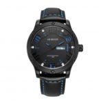 OCHSTIN GQ052A Waterproof Men’s Leather Band Quartz Watch with Week & Date Display