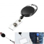 Retractable ID Card Holder Badge Reel with Key Chain/Clip