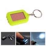 Solar Powered Keychain Light Mini LED Flashlight Torch Lamp – Random Color