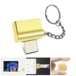 USB-C Male to USB 2.0 Female Converter with OTG Function and Keychain Random Color