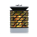 Waterproof Solar Powered LED Candle Lantern with Flickering Flame for Pathway/Garden/Deck/Lawn