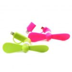 2-in-1 Mobile Phone Fan Compatible with Android and iPhone Random Delivery