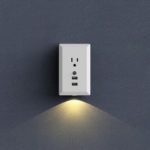 AIAWISS 15A Night Light Wall Outlet with Dual USB for US Plug