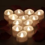 LED Electronic Candle Lights Tea Lights for Seasonal or Festival Celebration Warm White and Flash 12