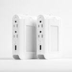 2 in 1 Multifunctional 2.1A 2 USB Ports 4 Sockets Charger with Night Light