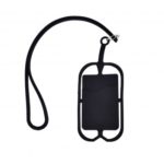 Besegad Silicone Cell Phone Lanyard Holder with Card Slot Random Color