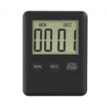 Mini Magnetic Digital Kitchen Timer with LCD Display Loud Alarm for Cooking Exercise Random Color