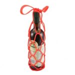 Multifunction Silicone Mesh Bag Basket Wine Bottle Holder Insulation Placemat Random Color