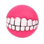Pet Dog Squeaky Ball Toy Teeth Funny Chew Squeaker Sound Toys Random Color