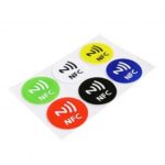 6PCs NFC Tags RFID Adhesive Label Sticker Compatible with all NFC Devices