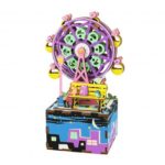 Robotime Creative 3D DIY Ferris Wheel Wooden Music Box for Children and Friends