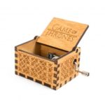 Vintage Engraved Wooden Hand Crank Music Box – Game of Thrones