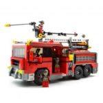 939pcs Ladder Truck Fire Engine Fireman Building Blocks Set