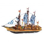 ABS Pirate Ship Construction Building Blocks Kids Toy Gifts 857pcs