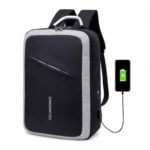 Anti-theft Laptop Backpack Business Travel Bag with USB Charging Port & Earphone Jack