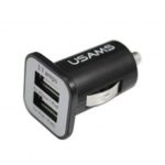 USAMS Car Charger with Dual USB Ports 3.1A Fast Charging