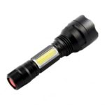 Portable Aluminum Alloy LED COB Flashlight for Outdoor Camping/Working