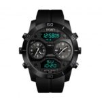 SKMEI 1355 Dual Dials Men Watch Outdoor Sports Watch with Time/Stop Watch/Alarm Clock Functions