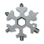 15 in 1 Stainless Steel Snowflake Multi-tool Outdoor Keychain Screwdriver Bottle Opener