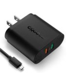 CRDC PA-T12 Quick Charge 2.0 Dual Port USB Wall Charger