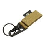 Multifunctional Tactical Webbing Molle Hanging Belt with Carabiner – Random Color