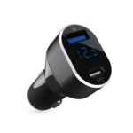 36W QC3.0 + PD Type-C Dual Ports Car Charger with LED Display