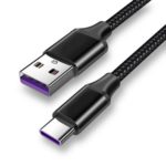 5A Supercharge Braided USB Type-C Charging Data Sync Cable – 100cm