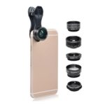 APEXEL APL-DG5H 5-in-1 Clip-on Camera Lens Kit for iPhone / Samsung / Huawei Smartphone