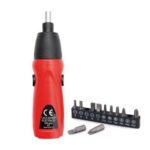 Battery Operated Electric Cordless Screwdriver Drill with 11pcs Screw Bits