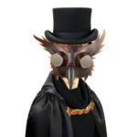 Leather Plague Doctor Bird Mask Costume Props for Halloween