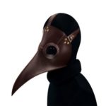 PU Leather Streampunk Beak Plague Doctor Mask Halloween Costume