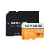 Samsung 64GB EVO 4K MicroSDXC Memory Card 100Mb/s with Adapter