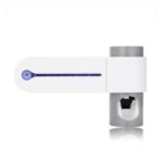 Wall Mounted UV Disinfection Toothbrush Holder with Toothpaste Dispenser