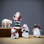 12PCs Resin Christmas Miniatures Set Ornaments Decoration