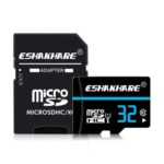 2PCs ESHAKHARE Class 10 32GB High Speed Micro SD Card + Card Adapter