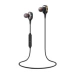 2Pcs XT-21 Bluetooth 4.2 Headset Dual Driver Sports In Ear Earphones with Mic – Black