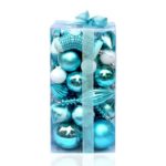46pcs Boxed Assorted Christmas Ball Ornament Set