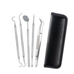 5pcs Stainless Steel Dental Hygiene Care Oral Tooth Cleaning Tools Kit