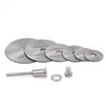 6Pcs HSS High Speed Steel Circular Saw Blade for Dremel Rotary Tool with Mandrel