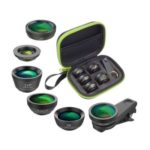 APEXEL APL-DG6 6 in 1 Clip-On External Phone Camera Lens Kit