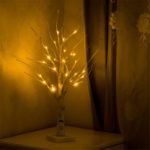 60cm 24 LED Birch Tree Night Light Christmas Decoration – Warm White