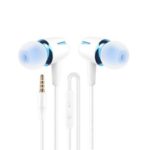 E18 Wired Earbuds Stereo Luminous Earpieces with Mic – Random Color